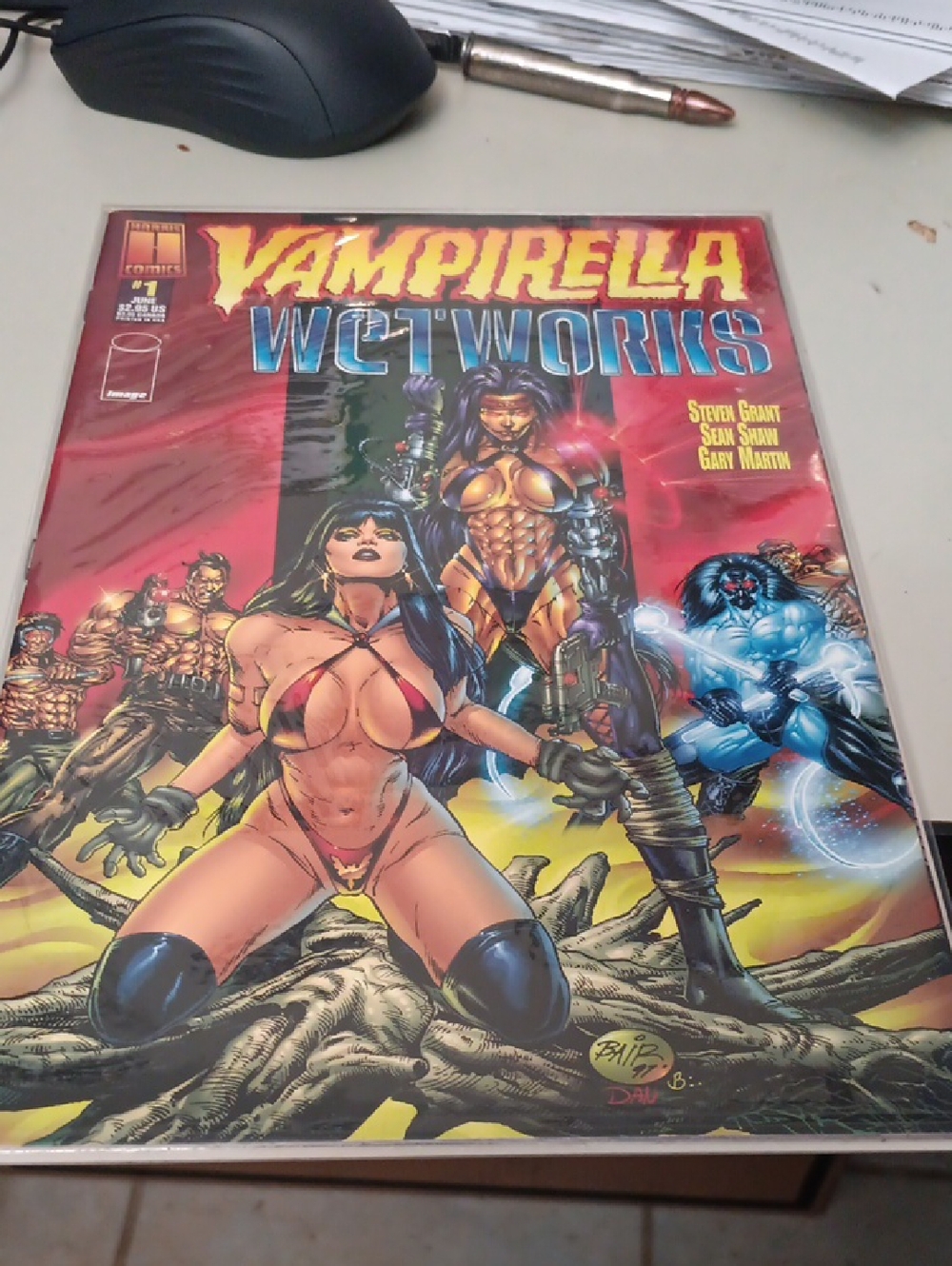 Vampirella/Wetworks Comic Book - Red Cover